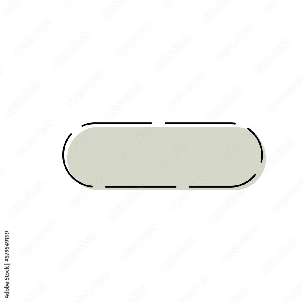 Hand drawn frame shape with line Hand drawn frame shape with line