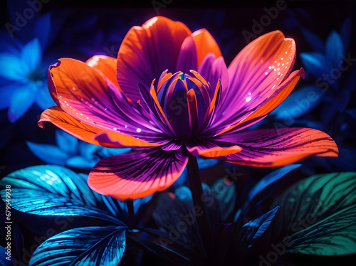 UV Blacklight of flower