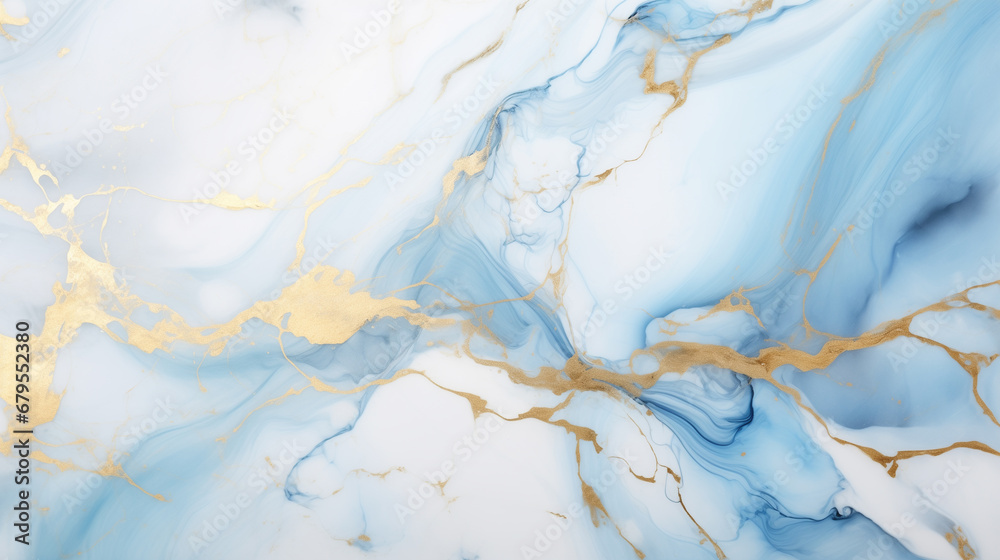 Fototapeta premium White mix blue marble texture for background or tiles floor decorative pattern design