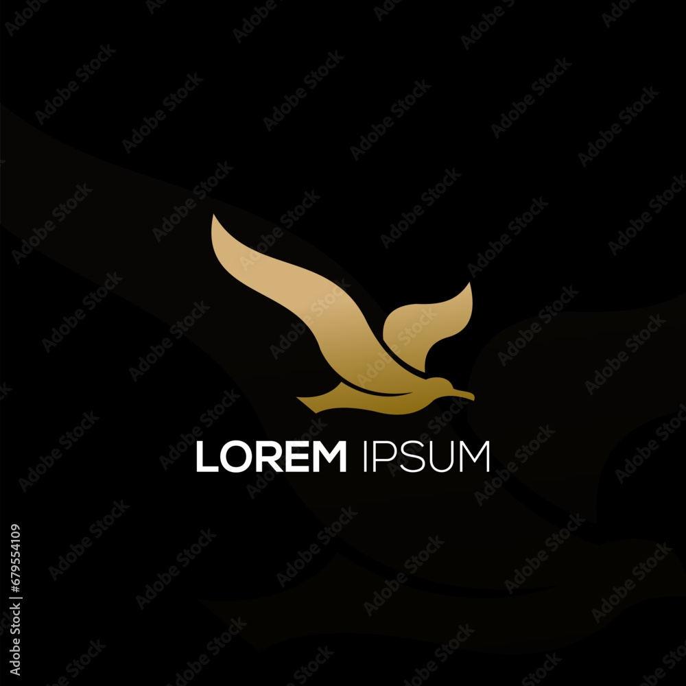Obraz premium Luxury Bird Logo Design Vector