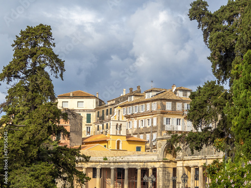 Old town of Corfu (Kérkyra or Korkyra) city, Corfu island, onian Sea, northwestern Greece photo