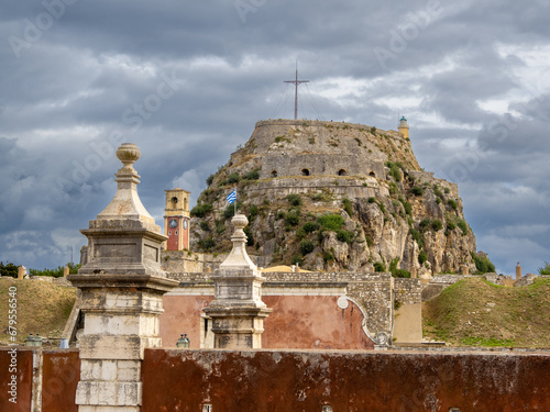 The old Venetian Fortress of Corfu (Kérkyra or Korkyra) city, Corfu island, Ionian Sea, northwestern Greece, near the border with Albania photo