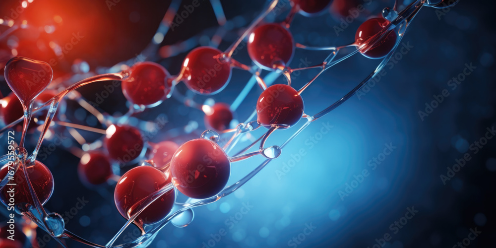 Molecular Bonds and Reactions Illustration Molecular Bonds and Reactions Illustration