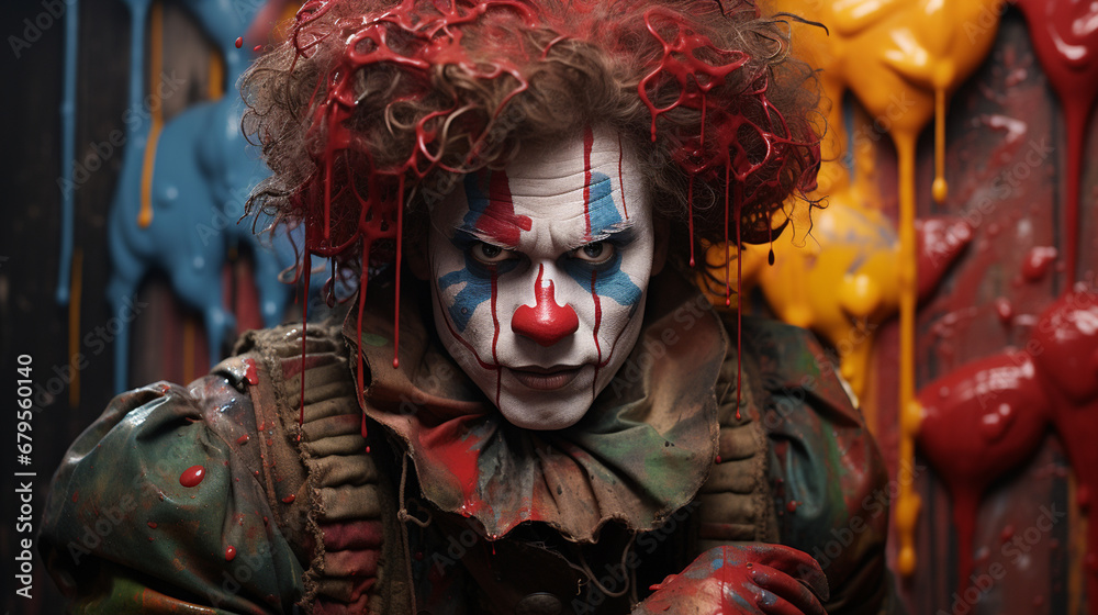 Angry clown.