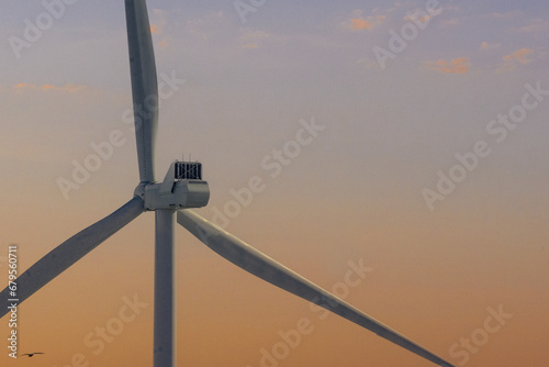 wind turbine in the sky