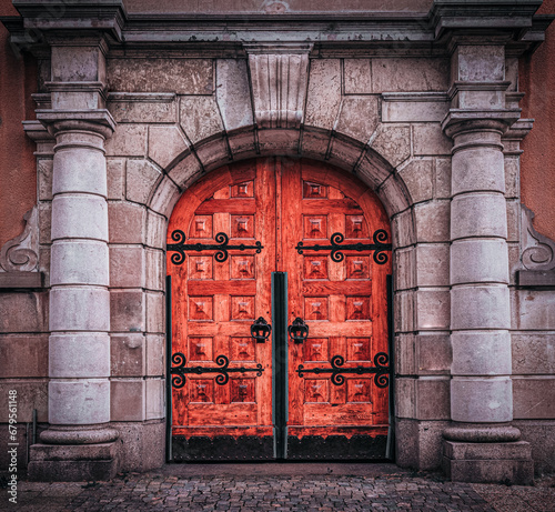 old door in a wall