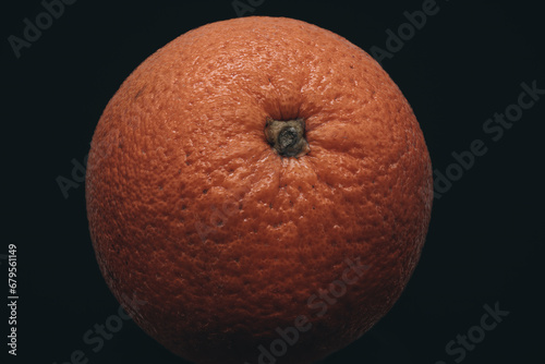 orange on black background