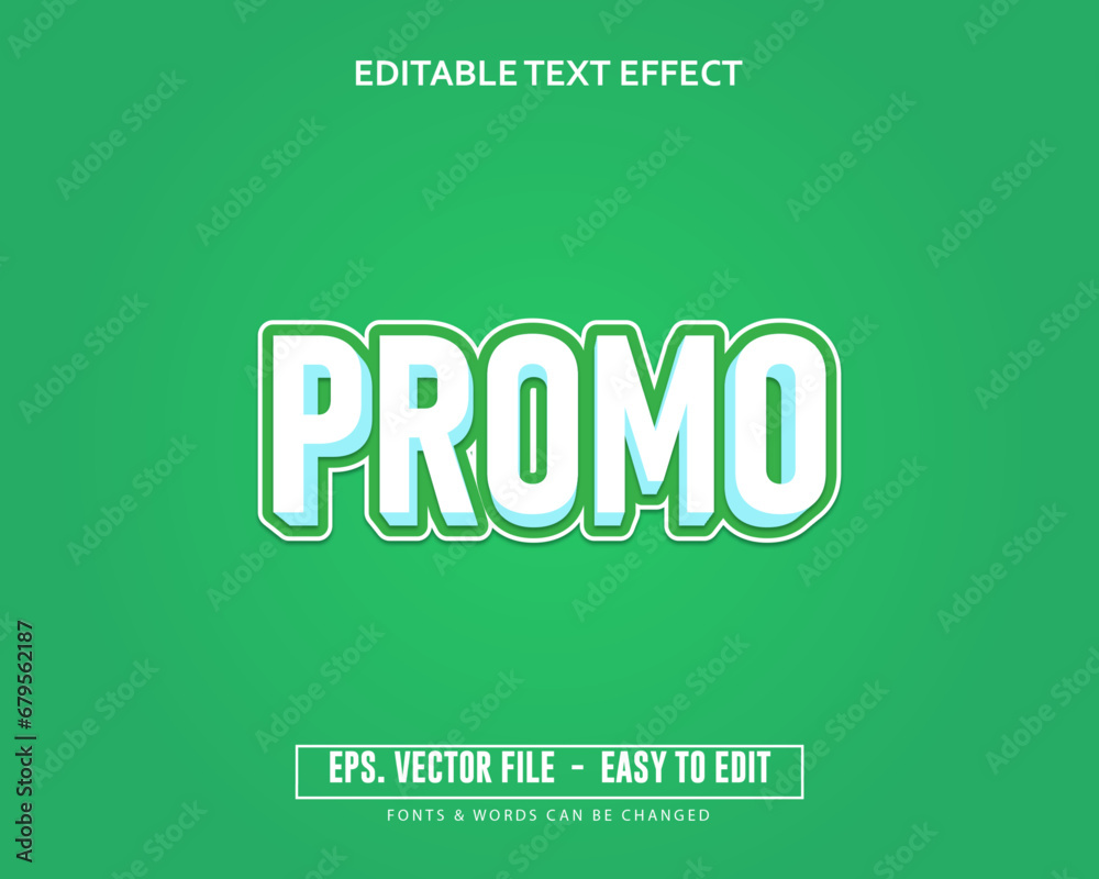 editable green promo text effect trending style text editable green promo text effect trending style text