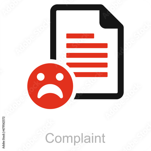 Complaint and feedback icon concept