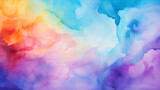 Abstract colorful painted Watercolor Background