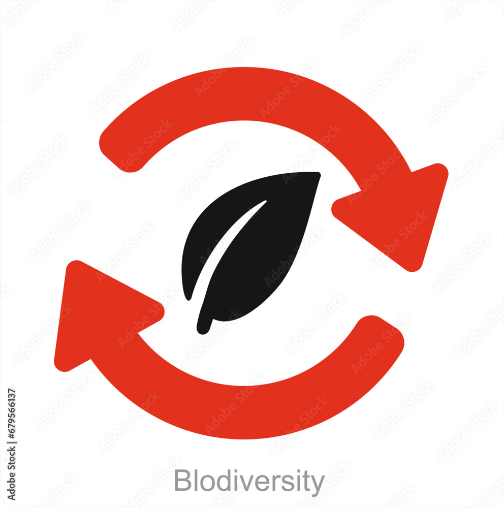 Blodiversity and forest icon concept Blodiversity and forest icon concept