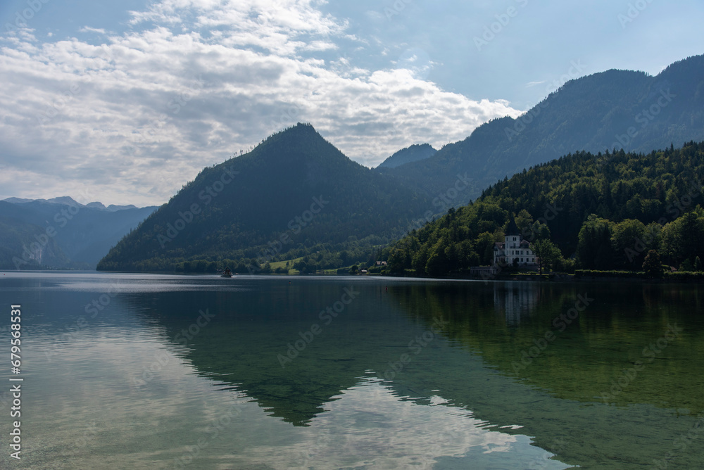 Landscape at the Grundlsee lake