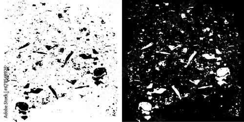 Abstract black Ink splash background  grunge vector design template - paint brush black and white background