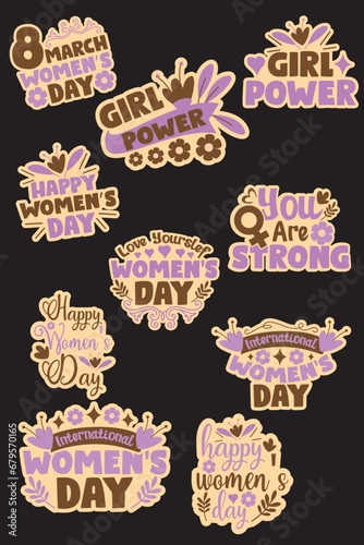 Women's Day Stickers Designs