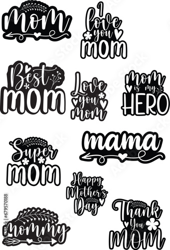 Mother's Day Stickers Designs