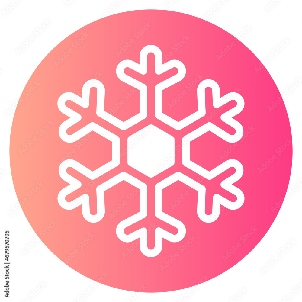 Obraz premium snow gradient icon