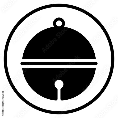 jingle bell glyph icon
