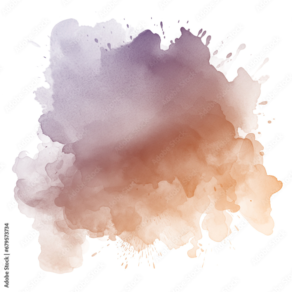 Obraz premium watercolor gradient color. watercolor background with clouds.