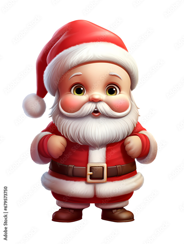 Cartoon Santa Claus illustration on transparent background, Christmas decoration, holiday decoration material, vector illustration Cartoon Santa Claus illustration on transparent background, Christmas decoration, holiday decoration material, vector illustration