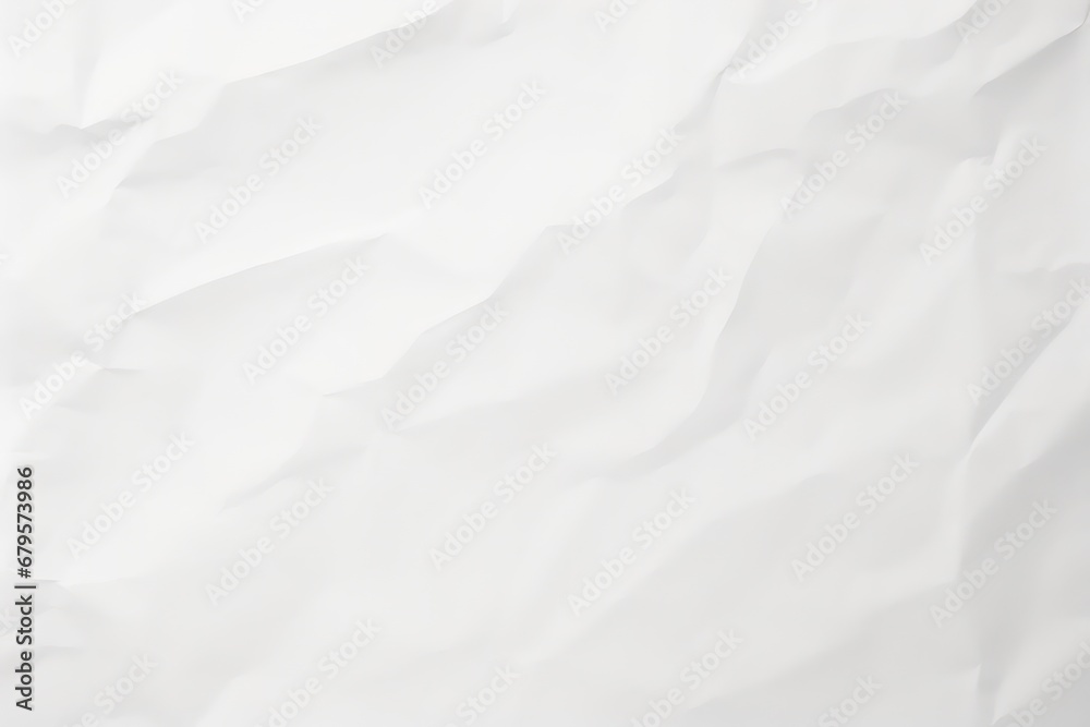 Fototapeta premium White paper texture background. Crumpled white paper. Abstract shape background with blank area for text