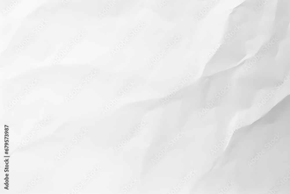 White paper texture background. Crumpled white paper. Abstract shape background with blank area for text White paper texture background. Crumpled white paper. Abstract shape background with blank area for text