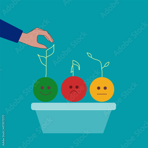 Investment asset allocation and balancing concept Businessman investors make pie charts to balance their portfolios to suit risk and return.