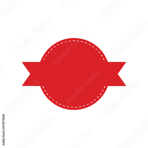 Set of red sell banner vector