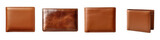 Leather wallet  Hyperrealistic Highly Detailed Isolated On Transparent Background Png File