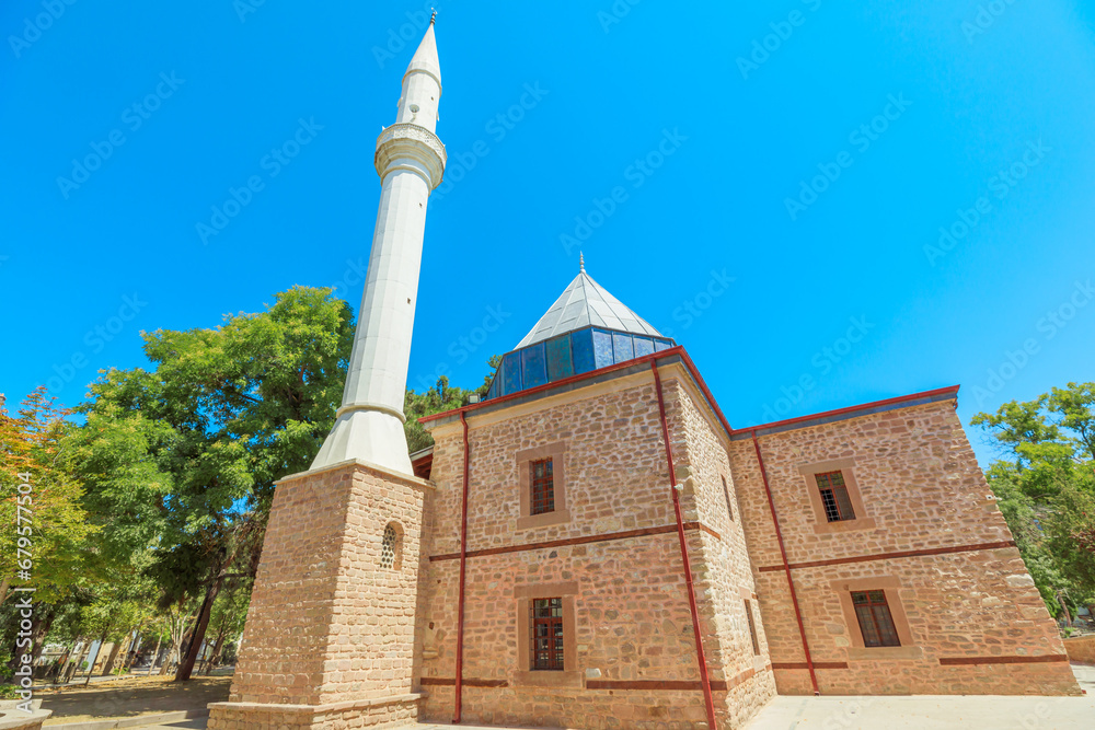 Shams Tabrizi Mosque and Tomb in Konya, Turkey, significant spiritual site. This is the resting place of the esteemed Shams, the mentor who initiated Mevlana Celaleddin Rumi into the realm of Sufism.