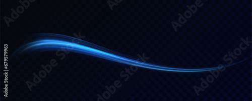 Neon speed lines. Dynamic light motion traces. Light trace wave, trace line.Futuristic neon light lines. Light movement effect, Neon speed lines.

