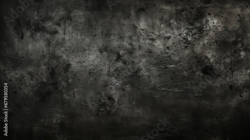 Black grunge textured wall background painted