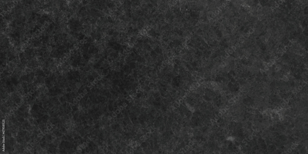 Fototapeta premium Dark black stone wall grunge backdrop texture background. monochrome slate grunge concrete wall black backdrop vintage marbled textured border background. 