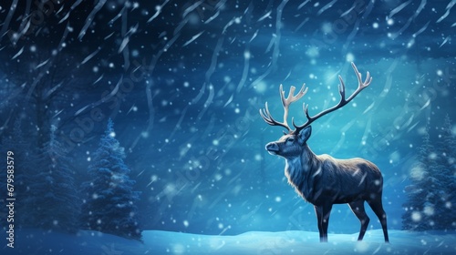 reindeer in the snow © Tom