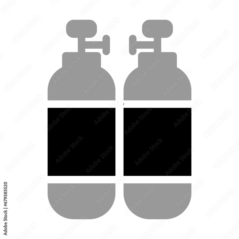 Oxygen Tank Monochrome icon Oxygen Tank Monochrome icon