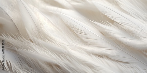 Generative AI image of a in the style of texture rich, white, rough texture, detailed feather rendering