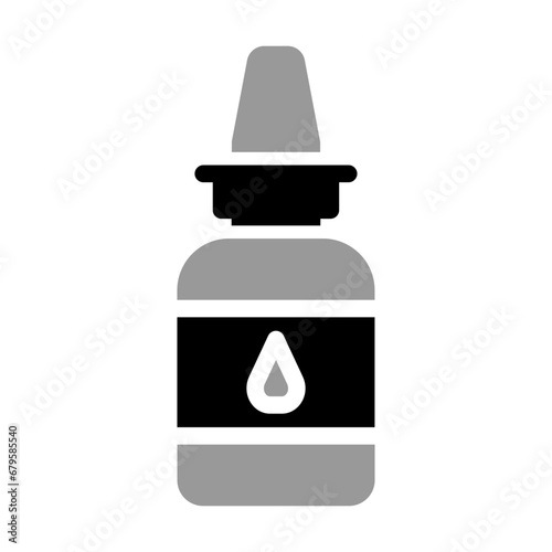 Nasal Spray Monochrome Icon