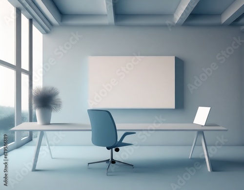 green screen projector board in classroom for the video for students, business presentation .