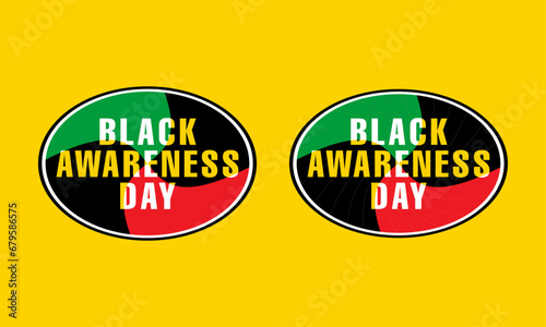 Black Awareness Day Oval Logo November 20 photo