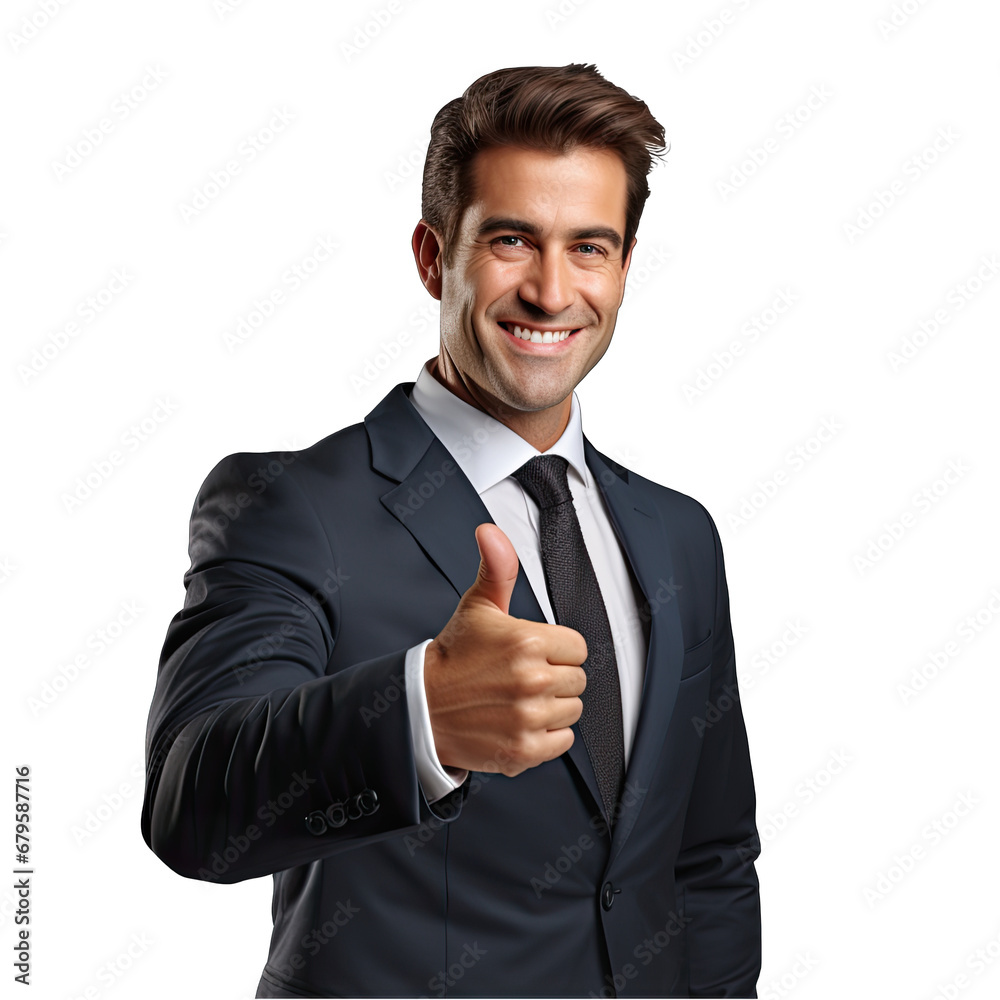 Businessman Thumbs Up Isolated on Transparent or White Background, PNG Businessman Thumbs Up Isolated on Transparent or White Background, PNG