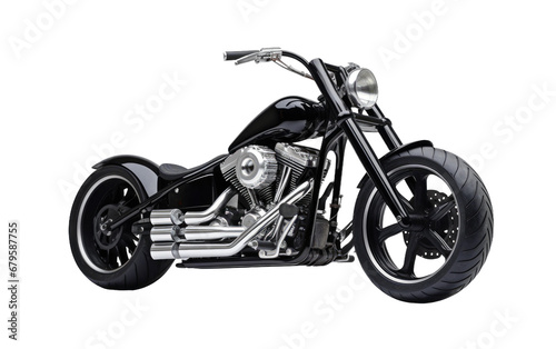 Black Charming Motorcycle Swingarm Stand Isolated on Transparent Background PNG.