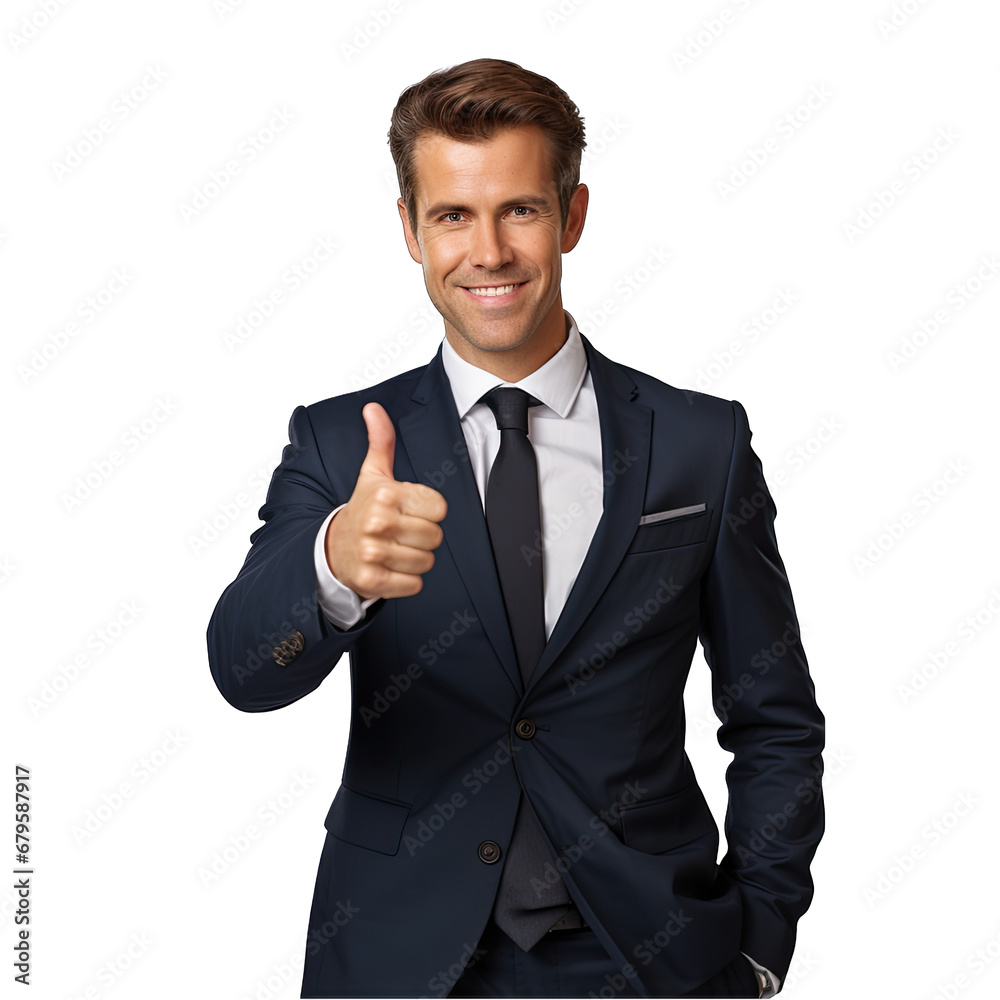 Businessman Thumbs Up Isolated on Transparent or White Background, PNG Businessman Thumbs Up Isolated on Transparent or White Background, PNG