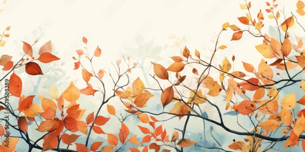 illustration of foliage autumn
