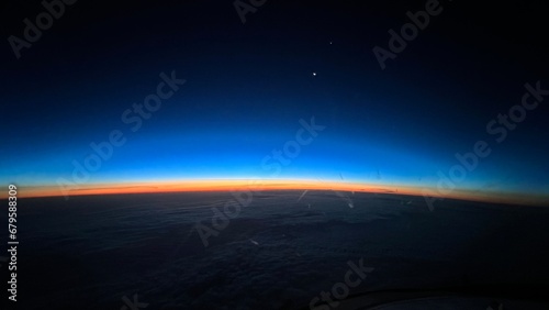 sunrise above the clouds