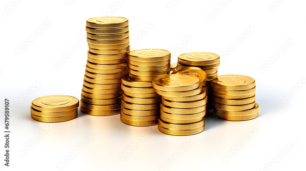 coins isolated on white background coins isolated on white background