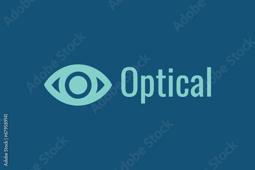 Eye Eyeball Optic Vision logo design vector