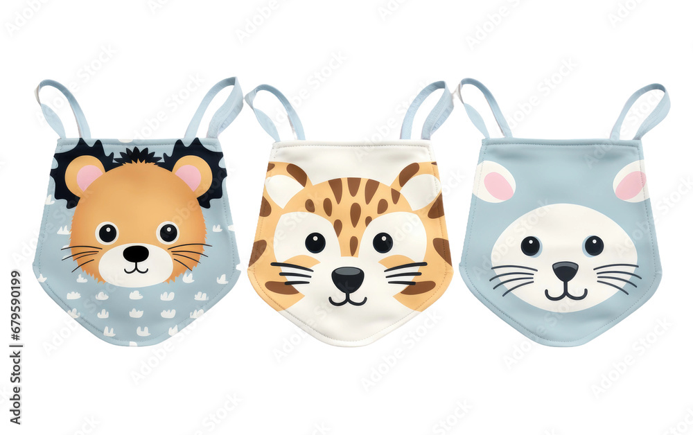 Adorable Bib Collection On Transparent PNG