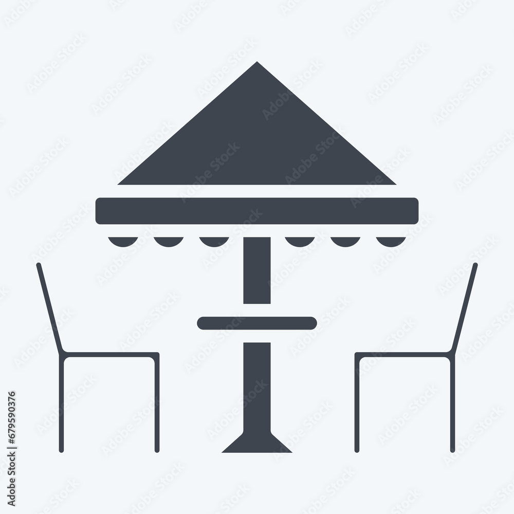 Icon Tent. suitable for City Park symbol. glyph style. simple design editable. design template vector. simple illustration Icon Tent. suitable for City Park symbol. glyph style. simple design editable. design template vector. simple illustration
