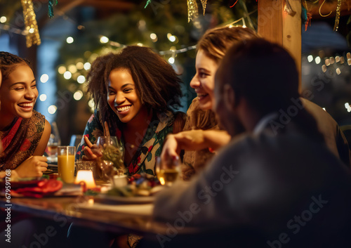 group of people together at the table