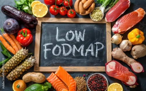 Low FODMAPS diet, fermentable oligosaccharides, disaccharides, monosaccharides and polyols, IBS SIBO irritable bowel syndrome leaky gut syndrome foods photo