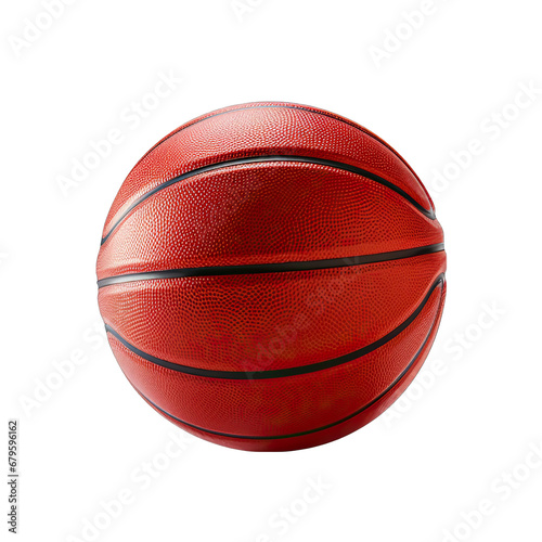 Basketball on White Background Isolated on Transparent or White Background, PNG